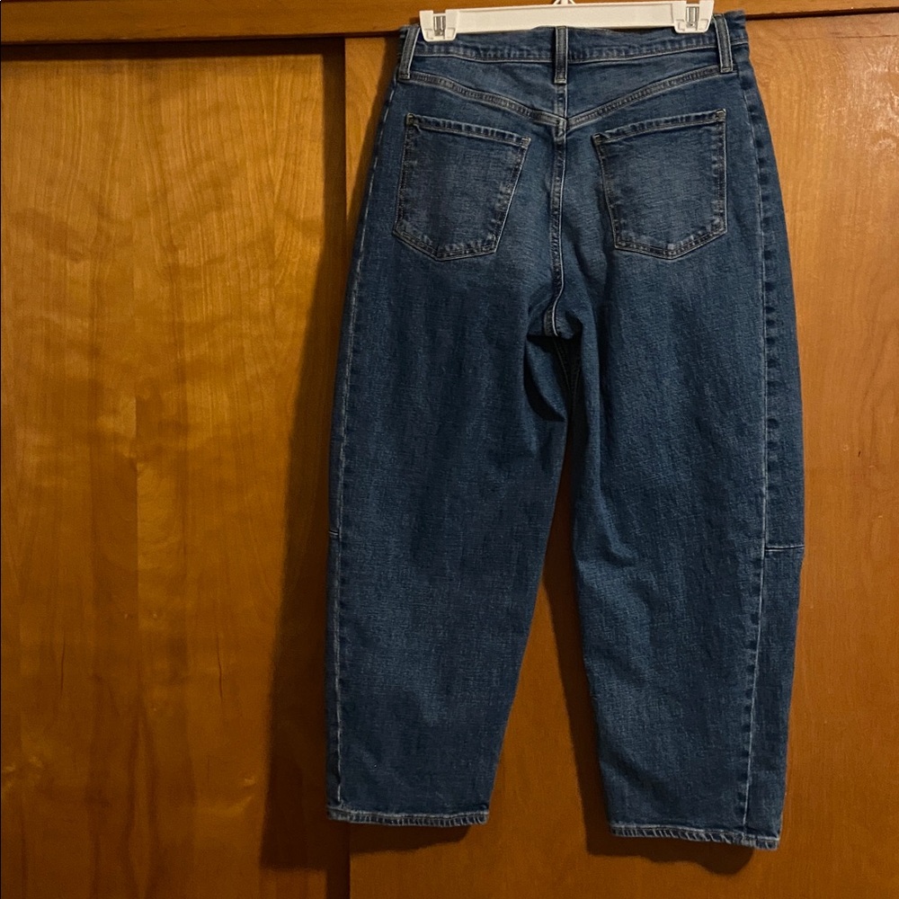 Old Navy High Rise Barrel Leg Jeans - Picture 2 of 12